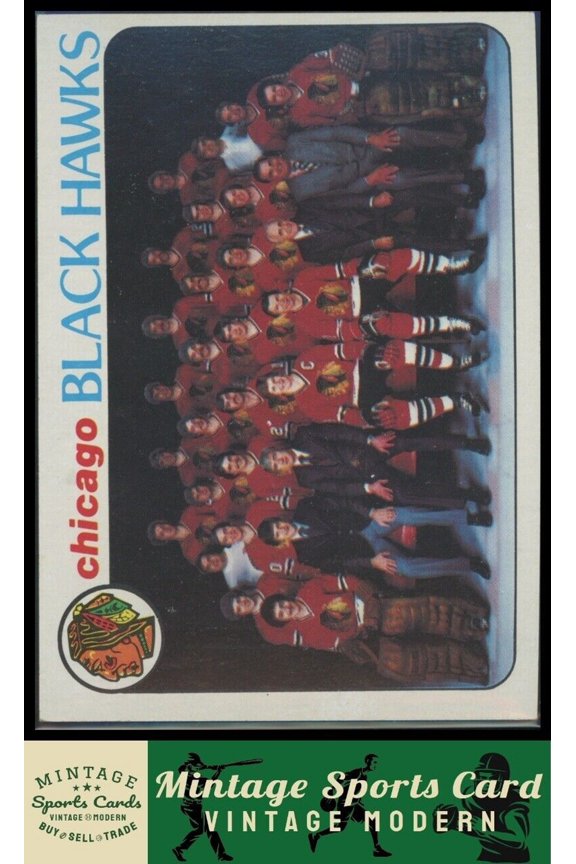 1978 Topps Chicago Blackhawks Team CL #195 Unmarked VG+-EX Hockey Card
