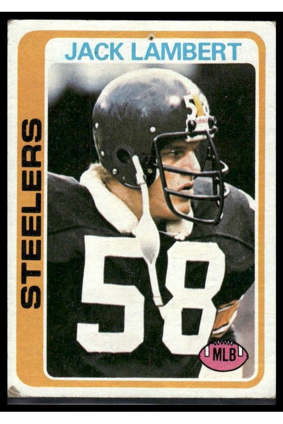 1978 Topps Jack Lambert #165 Pittsburgh Steelers Football Card