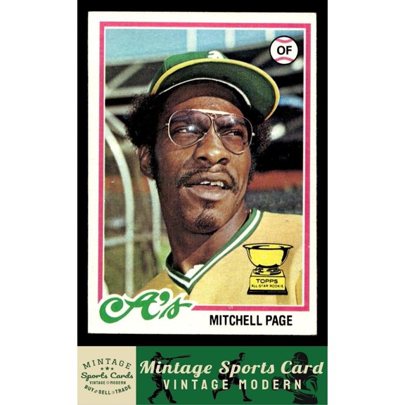 1978 Topps Mitchell Page #55 RC ASR Oakland Athletics Baseball Card