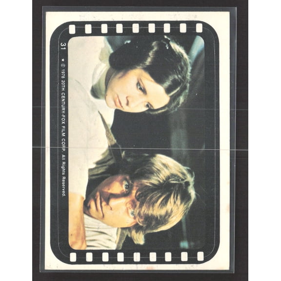 1978 Topps Star Wars Series 5 #31 Princess Leia Organa Luke Skywalker Card