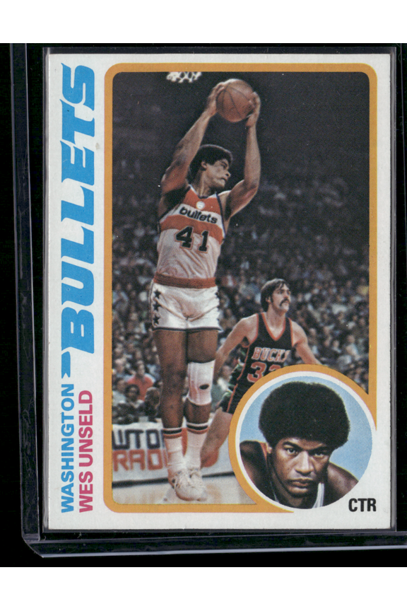 1978 Topps WES UNSELD #7 Light Scratch
