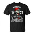 thumbnail image 1 of 1978 Years of E-Perience 2025 T-Shirt for Men – Vintage Retro Graphic Tee, Classic 70s Style Shirt, Funny Experience Quote Design, Gift for Men Born in 1978, Timeless Wisdom Apparel, 1 of 3