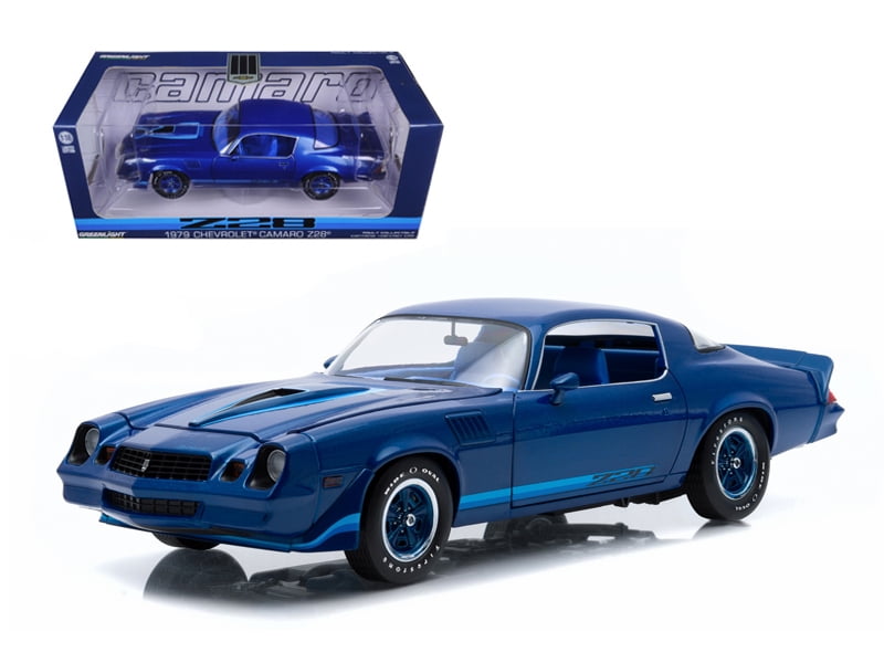 1979 CHEVROLET CAMARO Z28 ミニカー1/18 1979 Chevrolet Camaro Z/28 Dark Blue Metallic with Blue