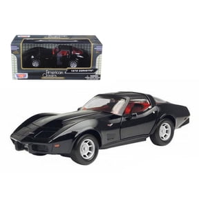 1979 Chevrolet Corvette Black 1/24 Diecast Car Model by Motormax
