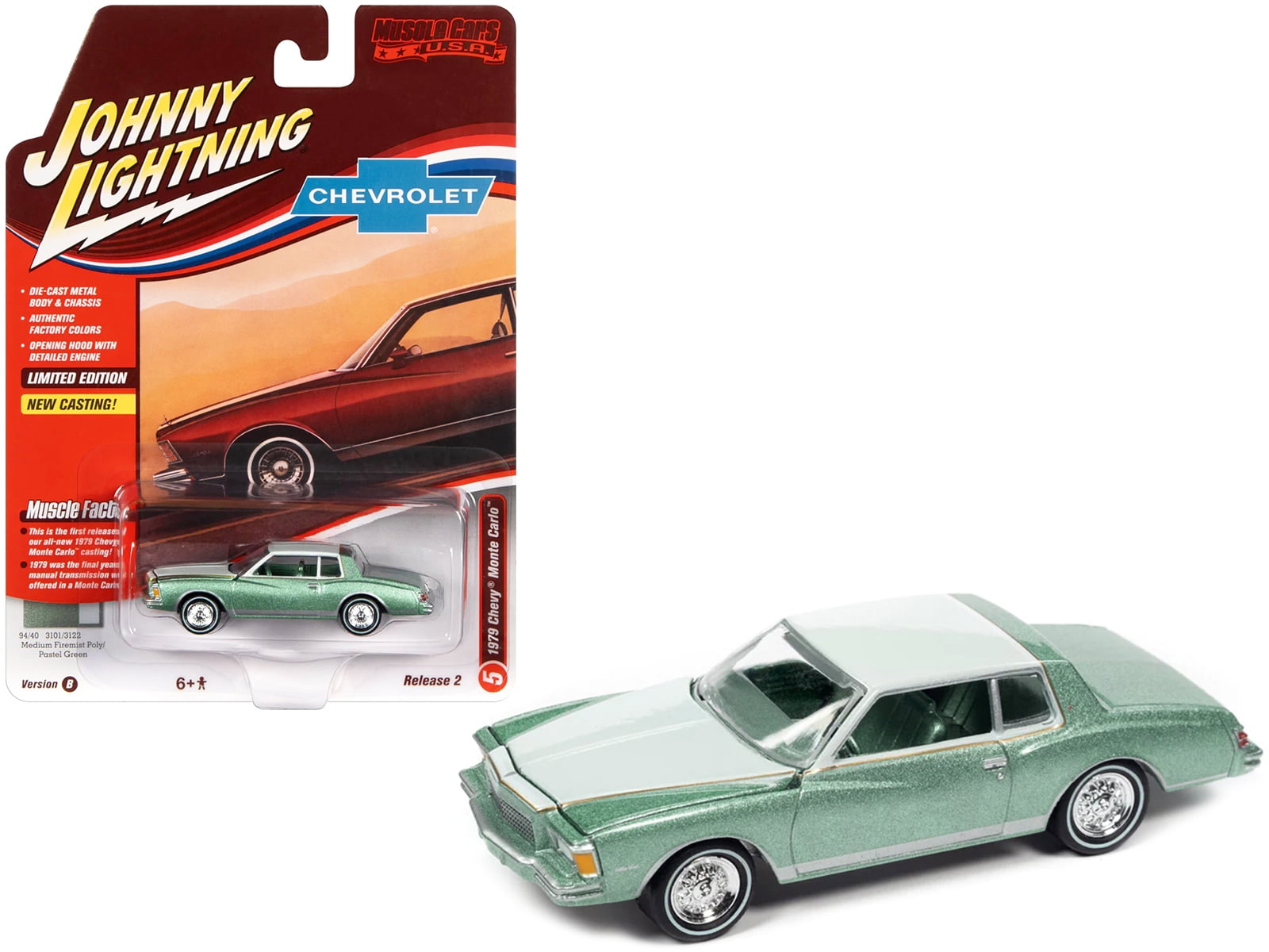 Johnny Lightning 1979 Chevrolet Monte Carlo Diecast Toy Car