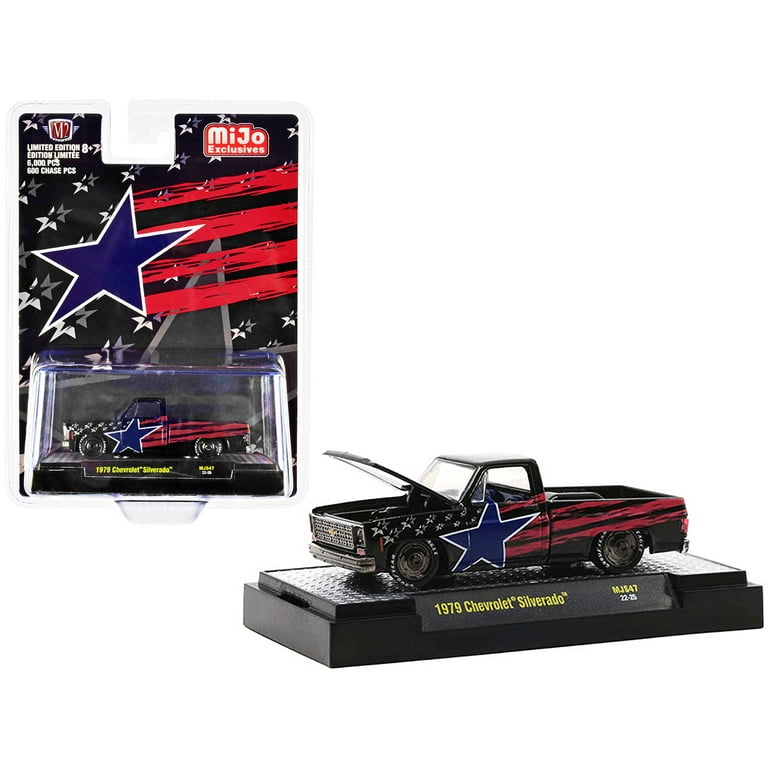 M2 Machines 1979 Chevy Silverado Pickup Diecast Model, Black M2 Machines 1979 Chevy Silverado Pickup Diecast Model, Black