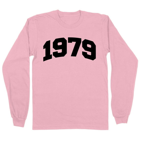 1979 College Style Long Sleeve Shirt Unisex 3X-Large Pink