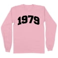 thumbnail image 1 of 1979 College Style Long Sleeve Shirt Unisex Small Pink, 1 of 5