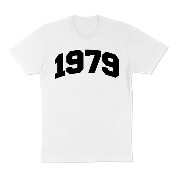 1979 College Style Shirt Unisex Large White
