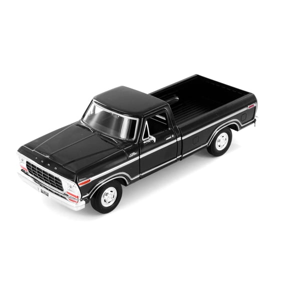 1979 Ford F-150 Custom Pickup Truck, Black - Showcasts 71346BK - 1/24 Scale Diecast Model Car