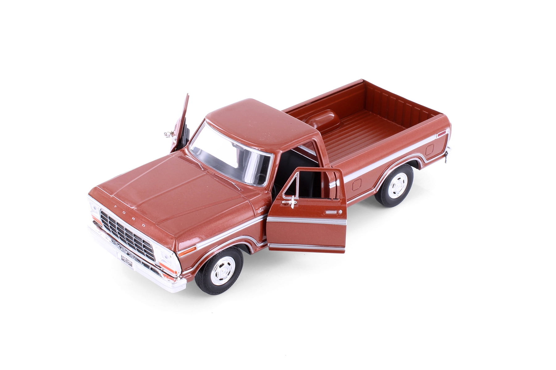 1979 Ford F-150 Custom Pickup Truck, Brown - Showcasts 71346D - 1/24 Scale Diecast Model Toy Car