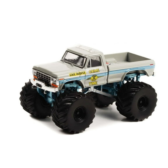 1979 Ford F-250 Monster Truck, Crime Time State Trooper - Greenlight 49110 - 1/64 Scale Diecast Car