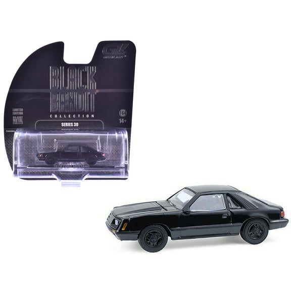 1979 Ford Mustang Fastback Black "Black Bandit" Series 30 1/64 Diecast Model Car by Greenlight