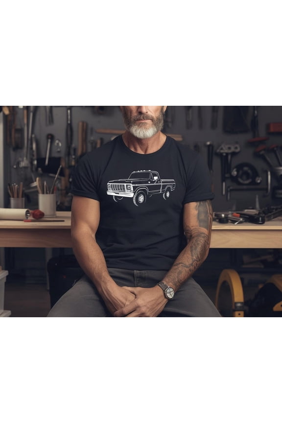 1979 Ford Truck Shirt F100 F250 Tee – Vintage Pickup Gift for Dad or Husband, Retro Ford Men’s T-Shirt for Birthday or Christmas