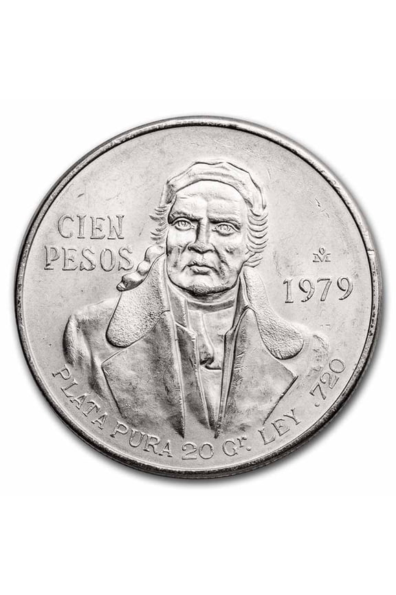 1979 Mexico Silver 100 Pesos BU