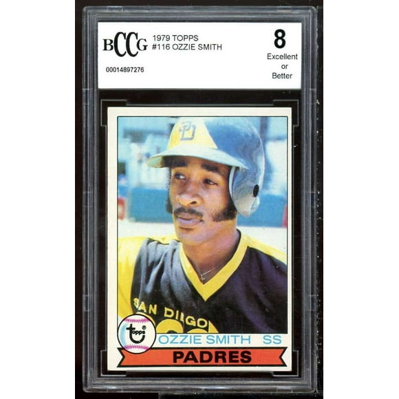 1979 Topps #116 Ozzie Smith Rookie Card BGS BCCG 8 Excellent+