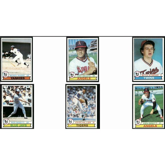 1979 Topps 6 CARDLOT Mickey Rivers/Ken Brett
