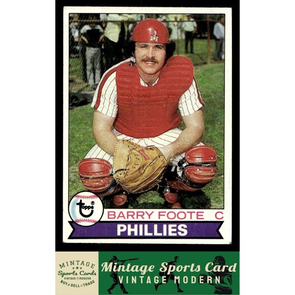 1979 Topps Barry Foote 161 Philadelphia Phillies Baseball Card