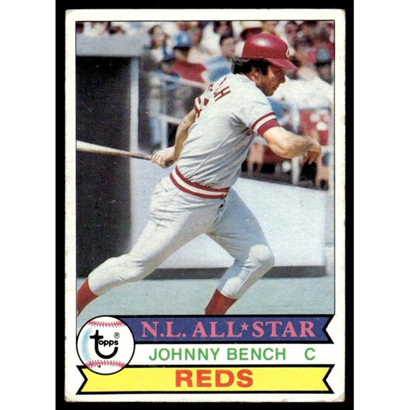 1979 Topps Baseball Card Johnny Bench Cincinnati Reds #200 VG