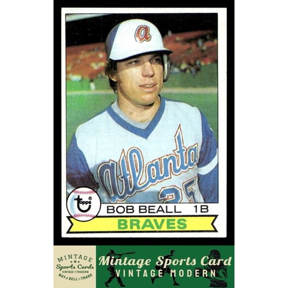 1979 Topps #222 Bob Beall RC Atlanta Braves Baseball Card
