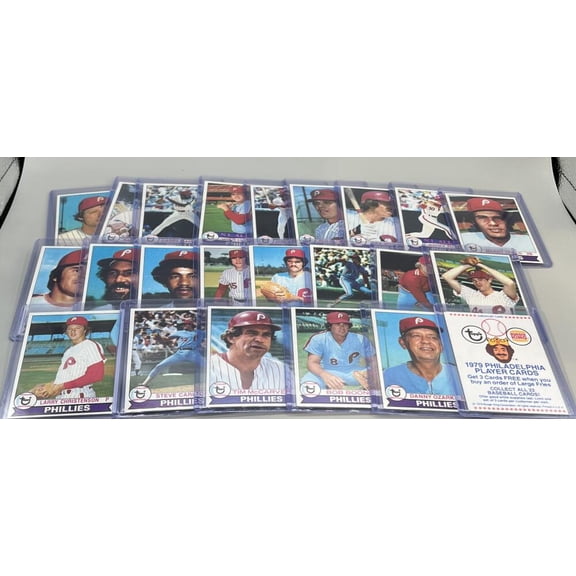 1979 Topps Phillies Burger King Complete Baseball Trading Card Set Rose/Schmidt