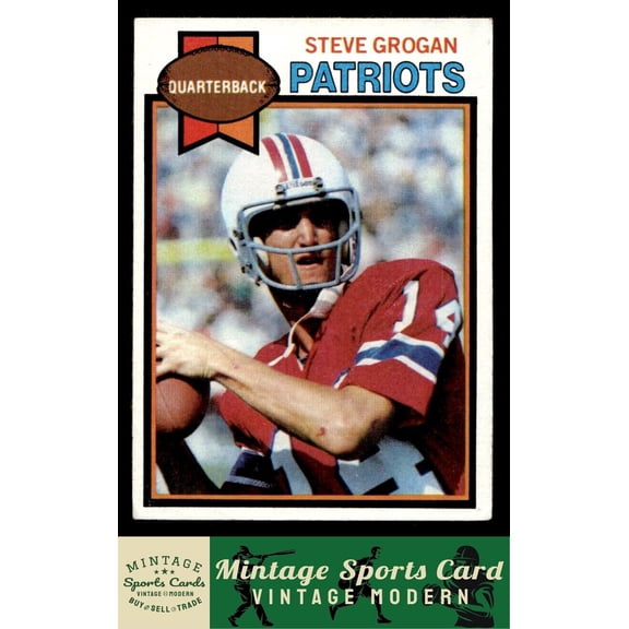 1979 Topps Steve Grogan New England Patriots #95 Football Card