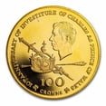 thumbnail image 1 of 1979 Turks & Caicos Gold 100 Crowns Charles Investiture Proof, 1 of 2