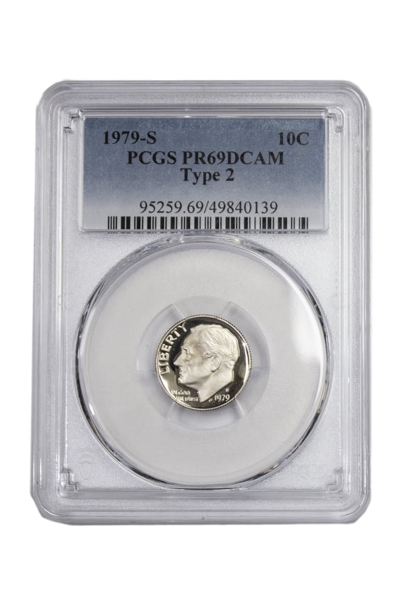 1979 Type 2 Roosevelt Dime - PCGS PR69 DCAM - Graded Coin