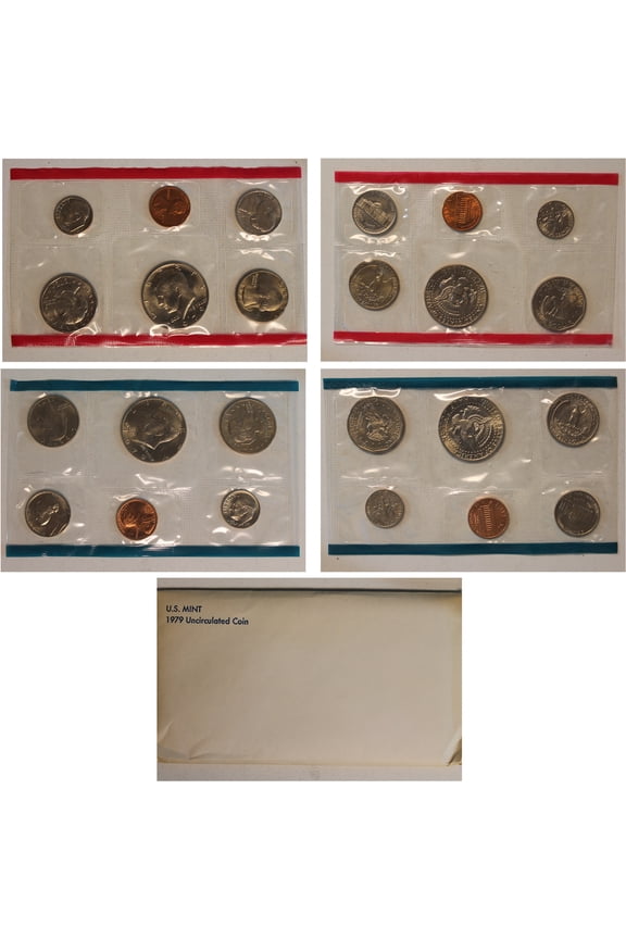 1979 U.S. Mint Set 12 Coins Collectible OGP Set (Includes Susan B. Anthony Dollars)