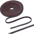 thumbnail image 1 of 197Inch 6mm Dark Brown Flat Genuine Leather Cord Leather String Full Grain Cord Lace Cowhide Leather Strips for Jewelry Making DIY Craft Projects Belts Keychains, 1 of 9