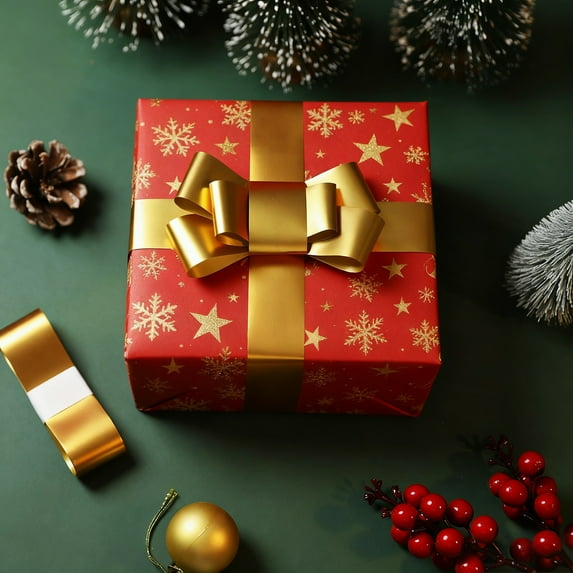 197in Matte Gift Wrapping Ribbon, PVC Decorationative Bow Strap, Festive Binding Tape, Durable Material, Home Crafting