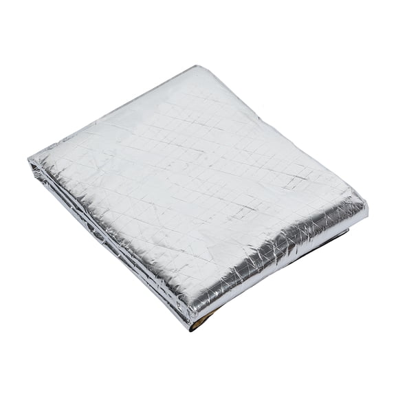 197mil 6.8sqft Car Firewall Heat Sound Deadener Insulation Mat 39" x 25" Silver Tone