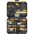 thumbnail image 1 of 198 Piece Tool Set, General Household Hand Tool Kit Socket Wrench Auto Repair Tool, W/ Storage Case, Orrange, 1 of 5