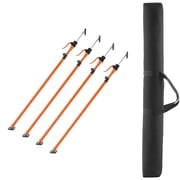 Cabinet Jack Support Pole 4-Pack Adjustable 49.2-114.6 Inch Telescopic Quick Support Rod Set with 198 lbs Capacity for Cabinet Installation Drywall Lifting Cargo Support Construction Use Tool