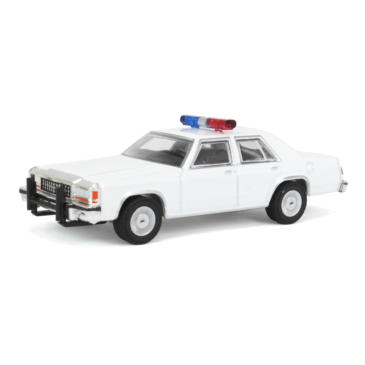1980-1991 Ford LTD Crown Victoria Police White w/Light Bar 