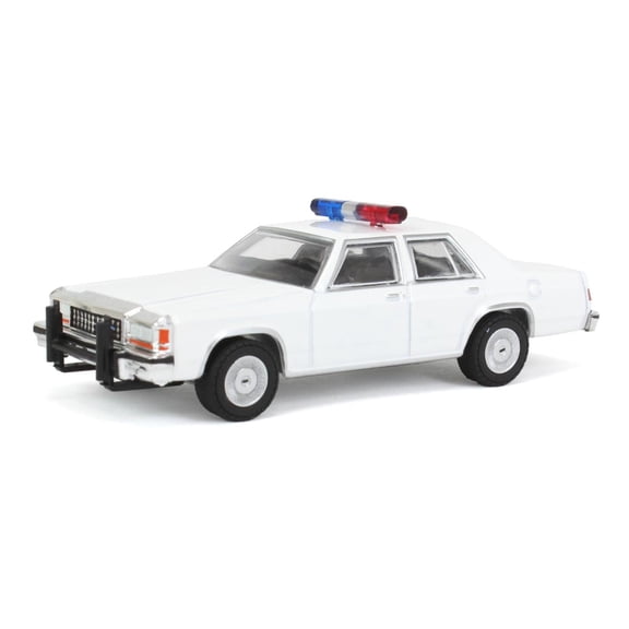 1980-1991 Ford LTD Crown Victoria Police White "Hot Pursuit" "Hobby Exclusive" Series 1/64 Diecast Model Car by Greenlight