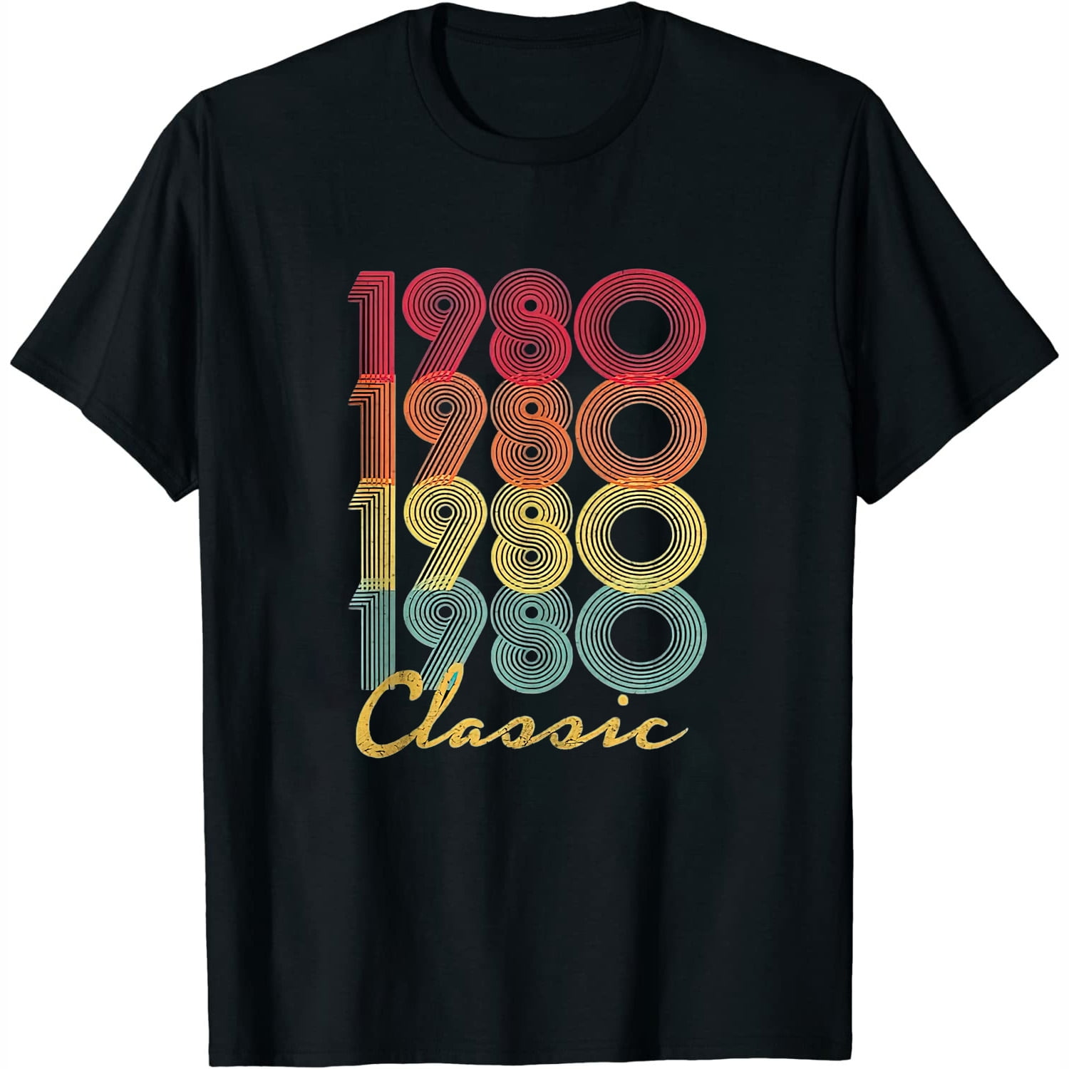 1980 40th Birthday T Shirt Gift Vintage Classic Men Women 1980 40th Birthday T Shirt Gift Vintage Classic Men Women
