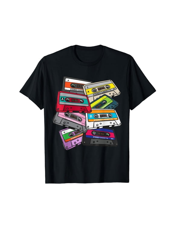 1980 80's Kid Vintage Generation Eighties Cassette Tape T-Shirt