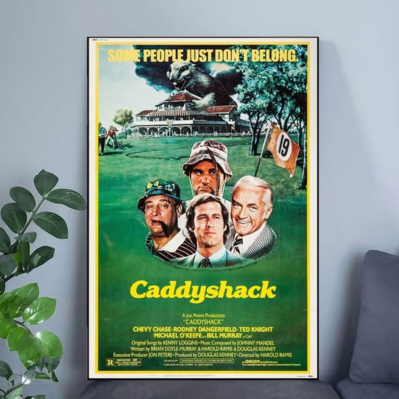 1980 Caddyshack Movie Poster Chevy Chase Bill Murray Dangerfield Poster Size 24''x36'' GoldenGate JSC
