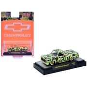 1980 Chevrolet Silverado Pickup Truck Camouflage Limited Edition to 7480 pieces Worldwide 1/64 Diecast Model Car by M2 Machines