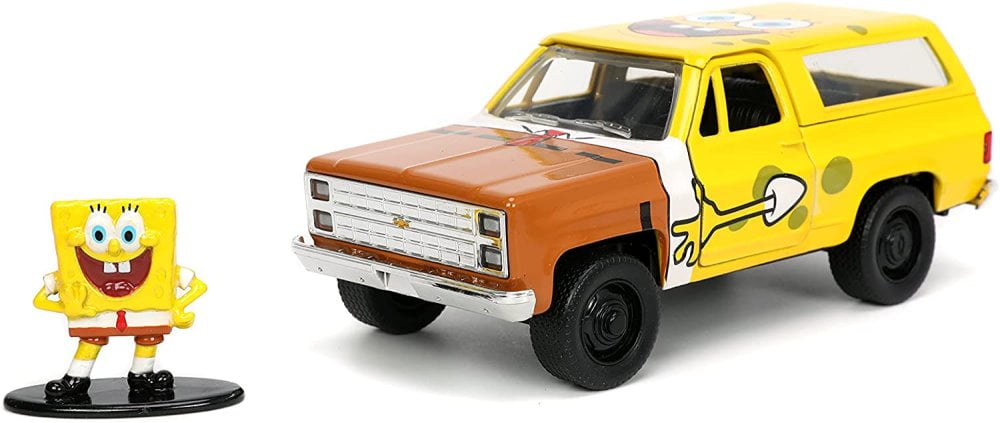 1980 Chevy Blazer K5 with Spongebob Figure, Spongebob Squarepants