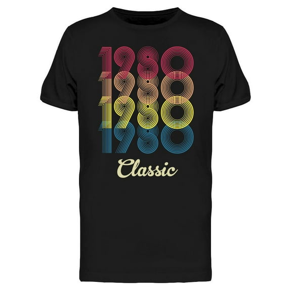 1980 Classic T-Shirt Men -Image by Shutterstock, Male Large