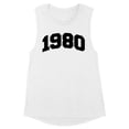 thumbnail image 1 of 1980 College Style Women's Muscle Tank Large White, 1 of 5