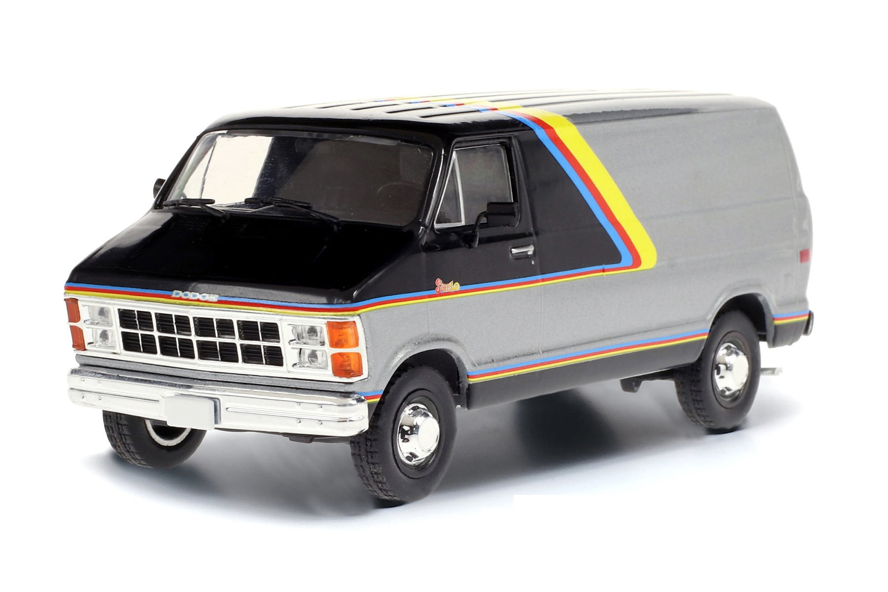 1980 Dodge Ram Custom B250 Van, Silver and Black