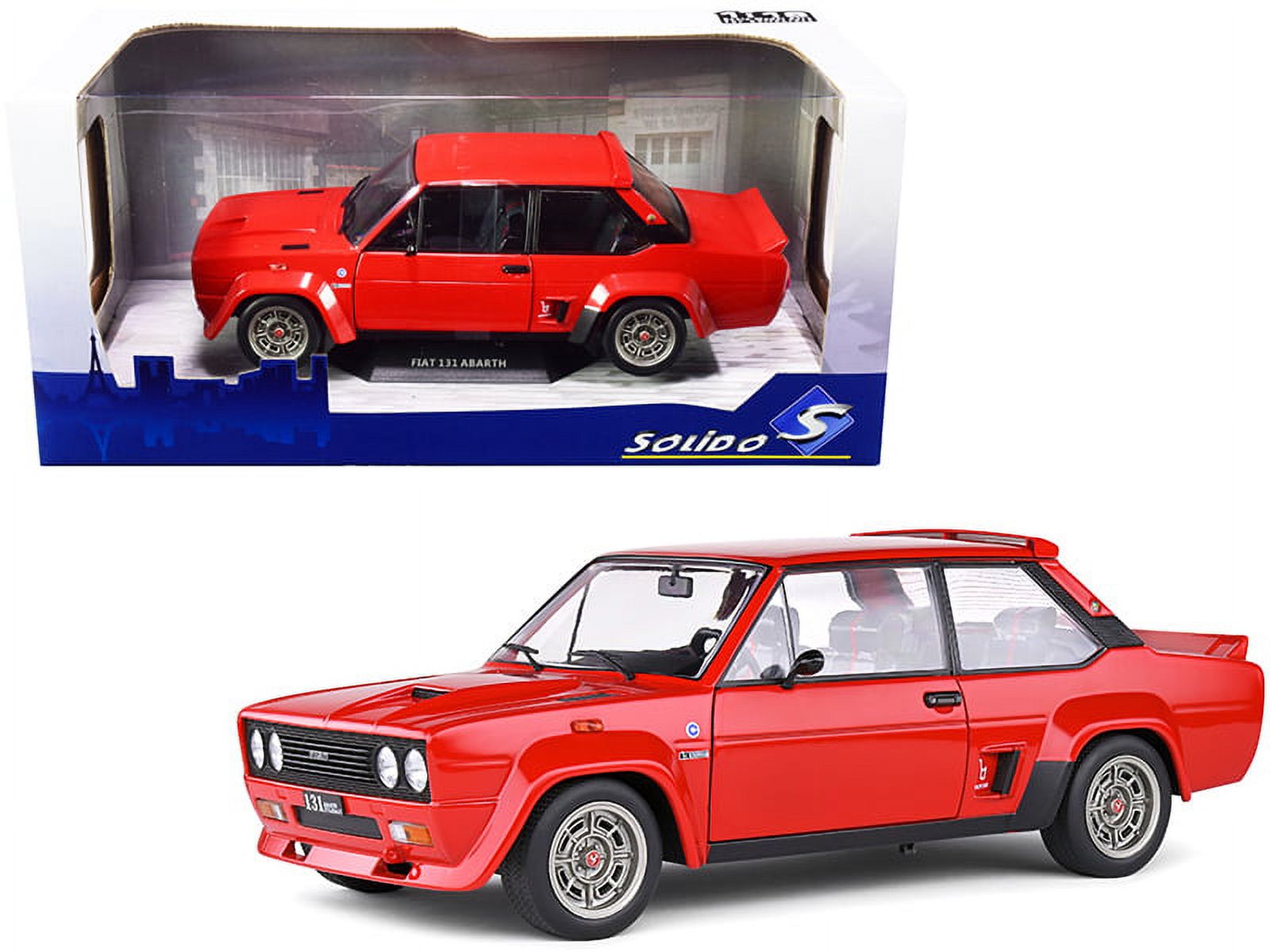 1980 Fiat 131 Abarth Rouge Red 1/18 Diecast Model Car by