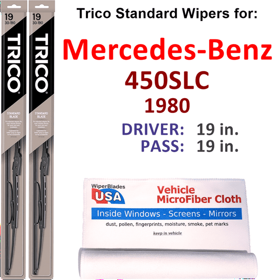1980 Mercedes-Benz 450SLC Wiper Blades (Set of 2)