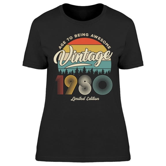 1980 Retro Limited Edition T-Shirt Women -Image by Shutterstock, Female 3X-Large