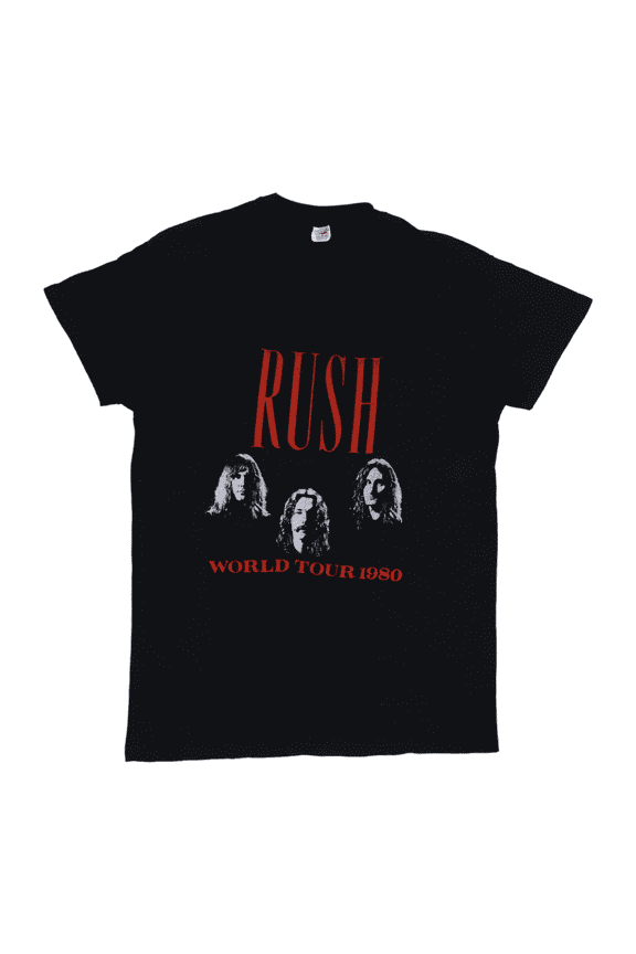 1980 Rush Permanent Waves Tour Shirt Unisex Black All size Shirt A266