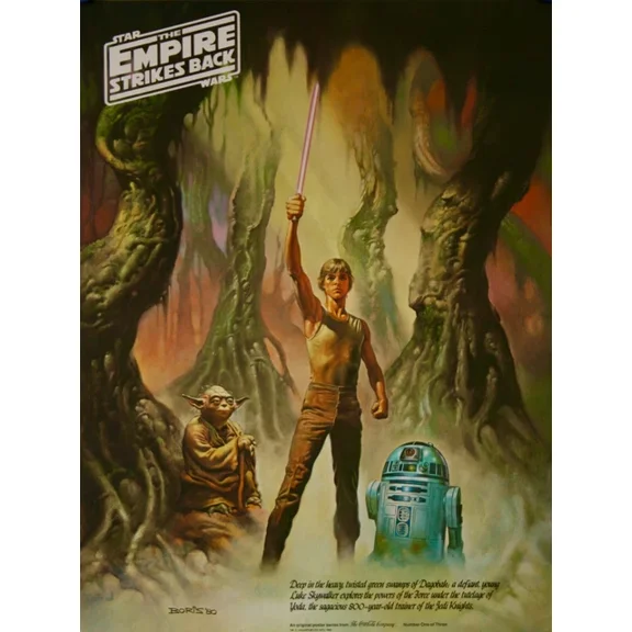 1980 Star Wars Episode V The Empire Strikes Back Movie Poster Vader UNFRAMED PAPER POSTER