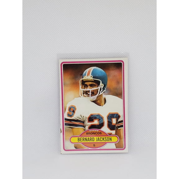 1980 Topps Bernard Jackson #521 Denver Broncos Football Card